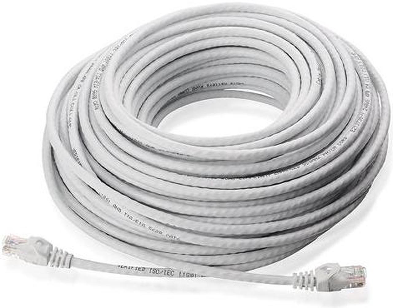 GlobalTone CAT6 (500 MHz) UTP Network Ethernet Cable White 75ft