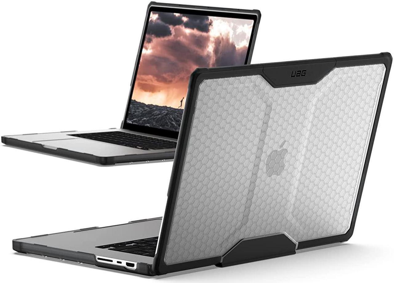 Main image of UAG MacBook Pro 14-inch (2021) (A2442) Case Plyo Feather-Light Translucent Rugged Military Drop Tested Laptop Cover, Ice