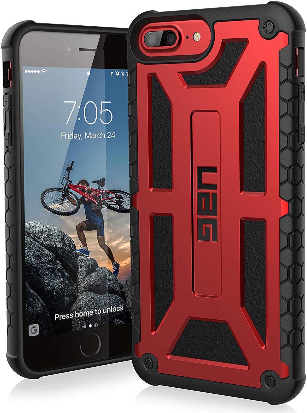 Main image of UAG iPhone 8 Plus/iPhone 7 Plus/iPhone 6s Plus [5.5-inch Screen] Monarch Feather-Light Rugged [Crimson] Military Drop Tested iPhone Case