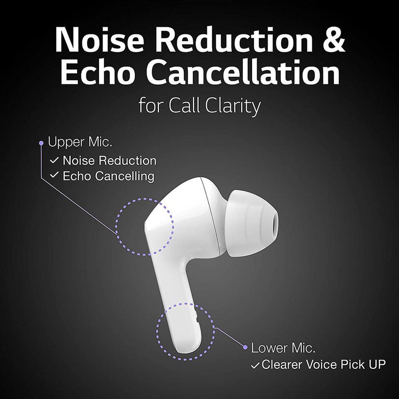 Alt view image 3 of 12 - LG TONE Free UVnano FN6 Wireless Earbuds w/ Meridian Audio - White