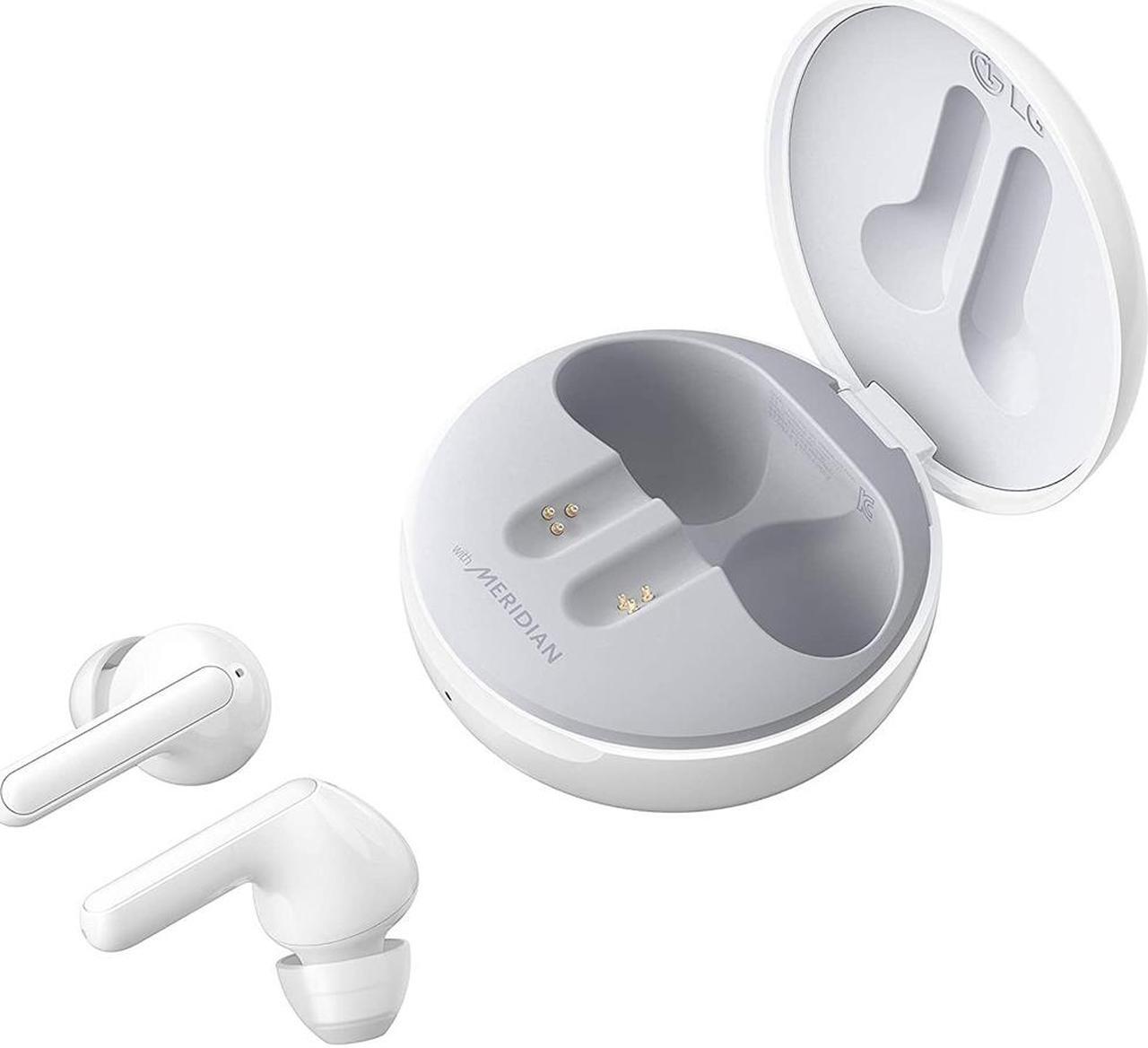 Alt view image 2 of 12 - LG TONE Free UVnano FN6 Wireless Earbuds w/ Meridian Audio - White