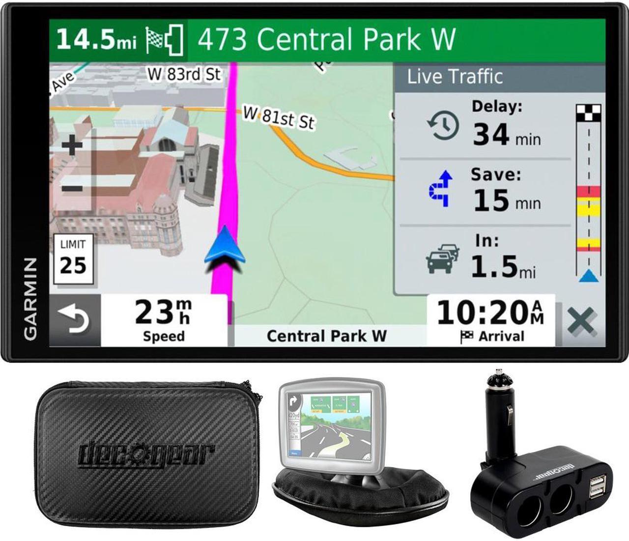 Main image of Garmin Drivesmart 65T GPS Navigator () + Universal Bundle + Case, Car Socket