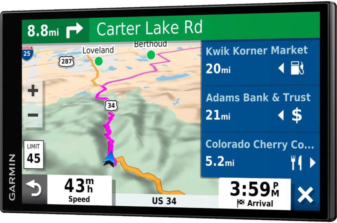 Alt view image 6 of 7 - Garmin Drivesmart 65T GPS Navigator () + Universal Bundle + Case, Car Socket