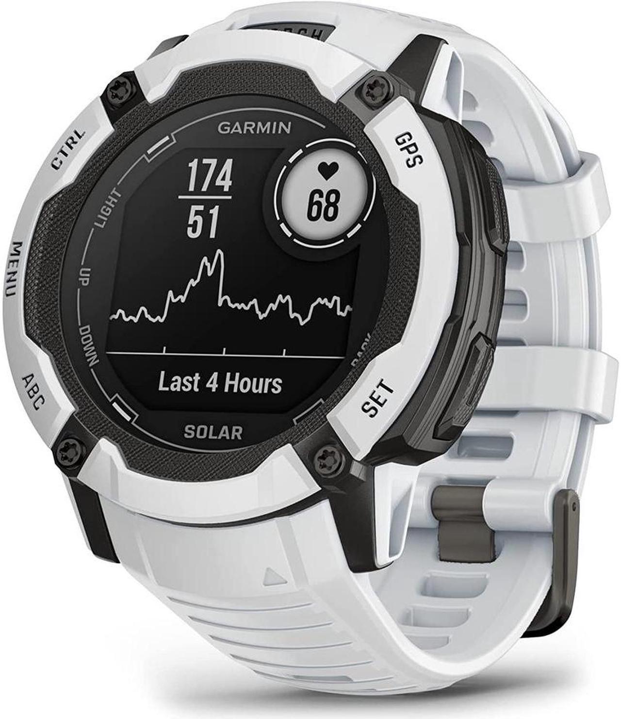 Alt view image 3 of 7 - Garmin Instinct 2X Solar Rugged GPS Smartwatch Whitestone + 2x Tactical Bracelet