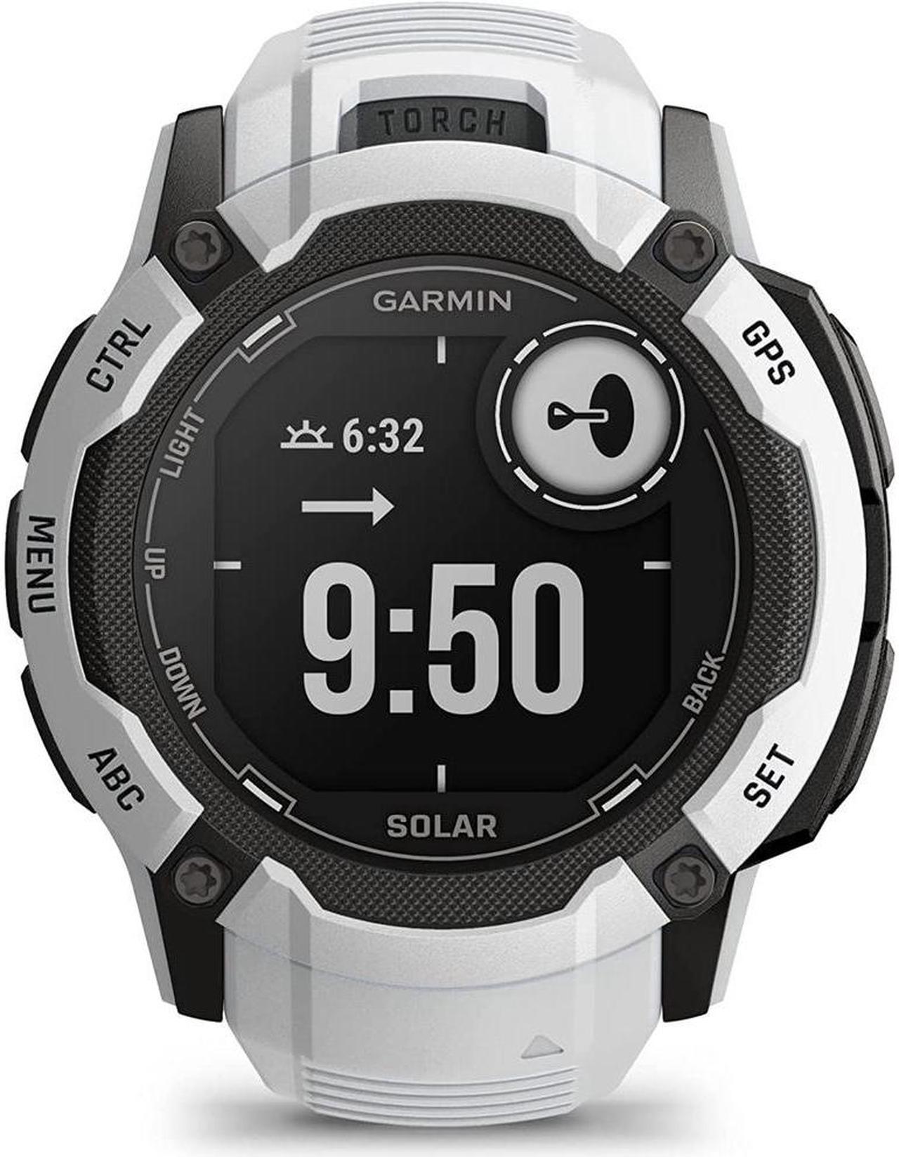Alt view image 5 of 7 - Garmin Instinct 2X Solar Rugged GPS Smartwatch Whitestone + 2x Tactical Bracelet