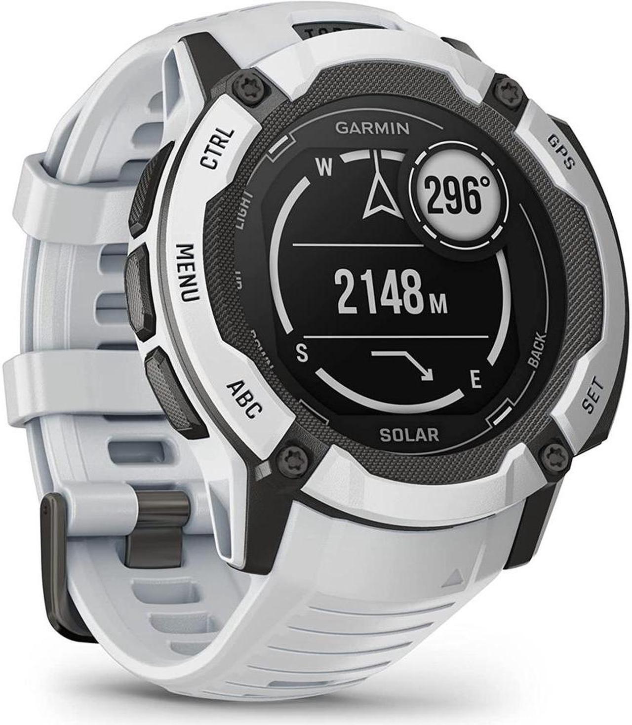 Alt view image 6 of 7 - Garmin Instinct 2X Solar Rugged GPS Smartwatch Whitestone + 2x Tactical Bracelet