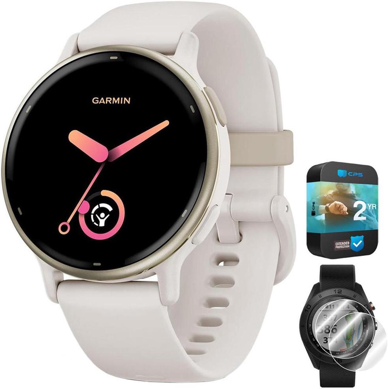Main image of Garmin 010-02862-11 Vivoactive 5 Fitness Smartwatch, Ivory w/ Warranty Bundle