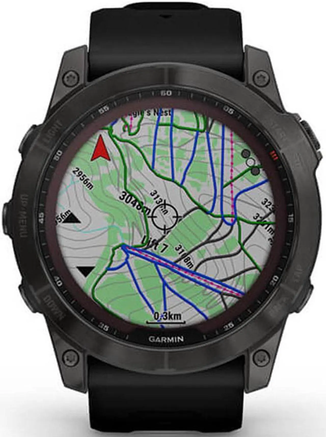 Alt view image 4 of 7 - Garmin Fenix 7X Sapphire Solar Smartwatch Carbon w/ Black Band + 2 Year Warranty