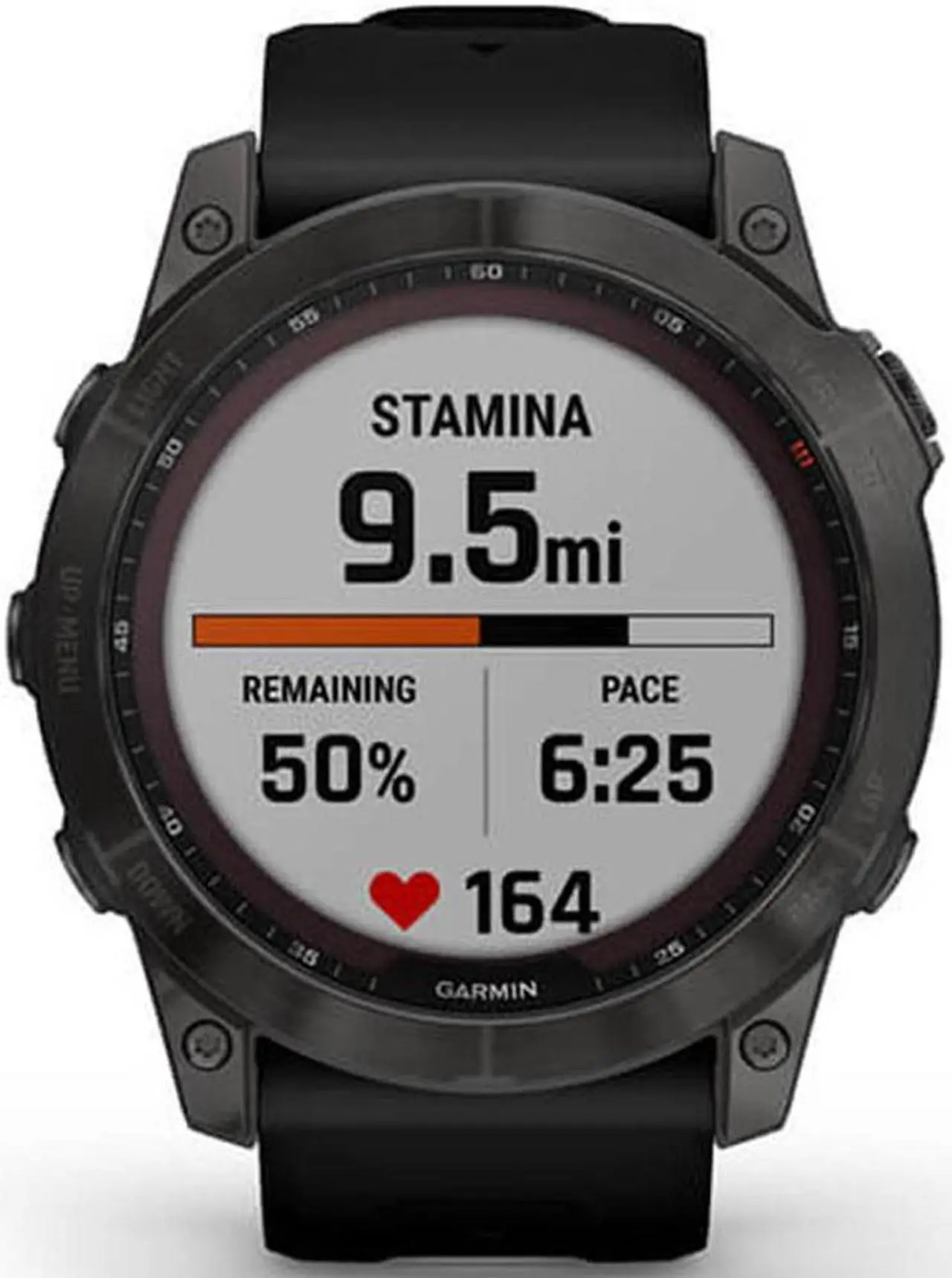 Alt view image 6 of 7 - Garmin Fenix 7X Sapphire Solar Smartwatch Carbon w/ Black Band + 2 Year Warranty