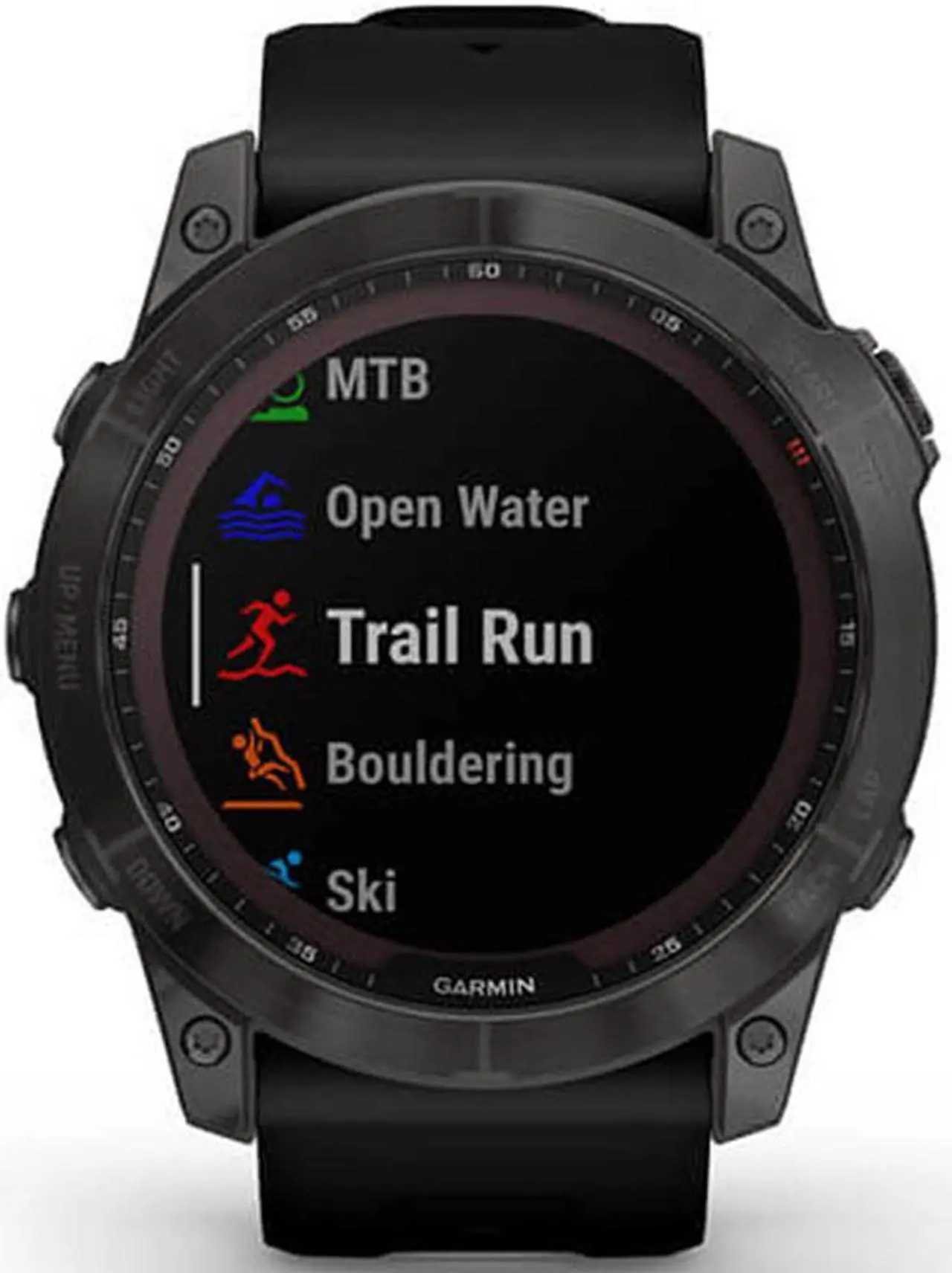 Alt view image 7 of 7 - Garmin Fenix 7X Sapphire Solar Smartwatch Carbon w/ Black Band + 2 Year Warranty