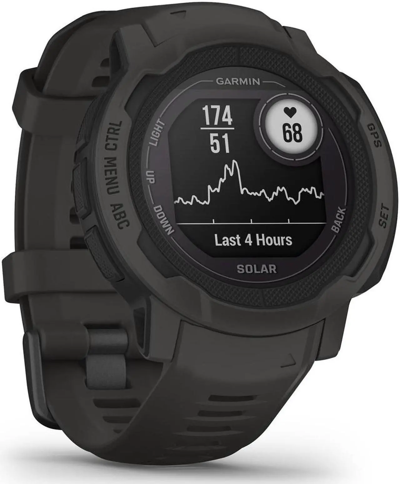 Alt view image 4 of 7 - Garmin Instinct 2 Solar Smartwatch Graphite with 2 Year Warranty