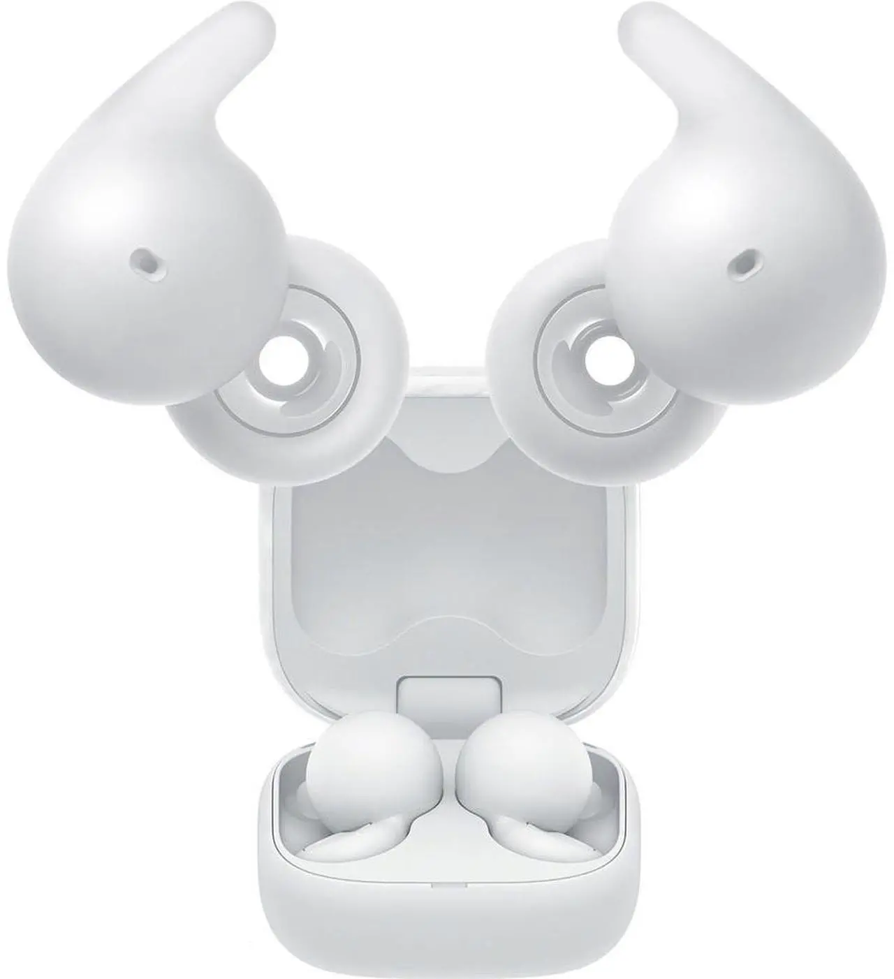 Alt view image 8 of 20 - Sony WFL910W LinkBuds Open True Wireless Earbuds - White