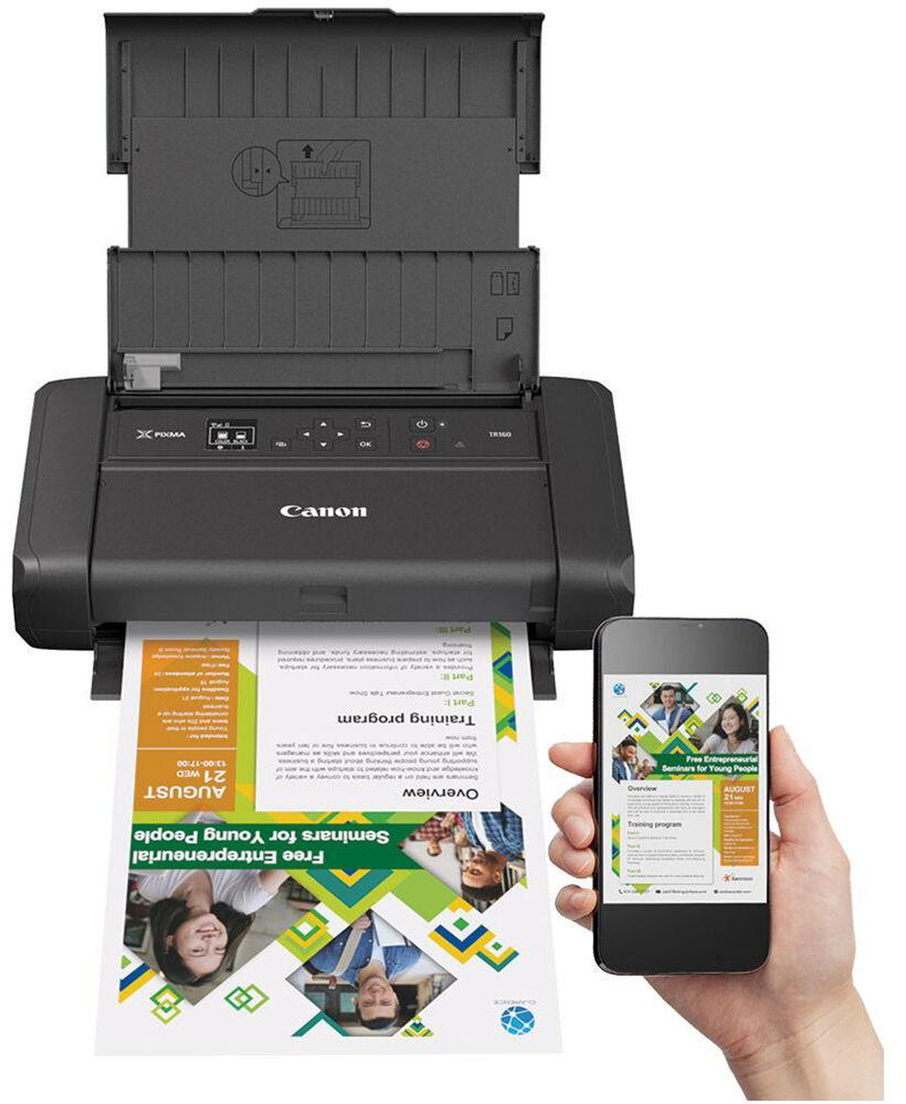 Open Box: Canon PIXMA TR160 Portable Wired/Wireless Inkjet Printer - Color - Newegg.com - Open Box condition - Image 14
