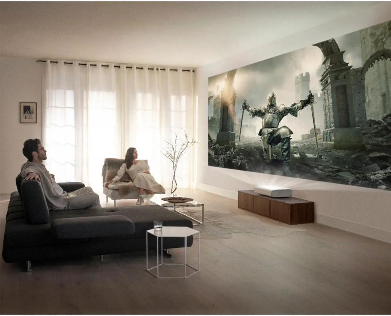 Alt view image 6 of 7 - Samsung 120" The Premiere LSP7T 4K Smart Laser Projector with 120" Screen