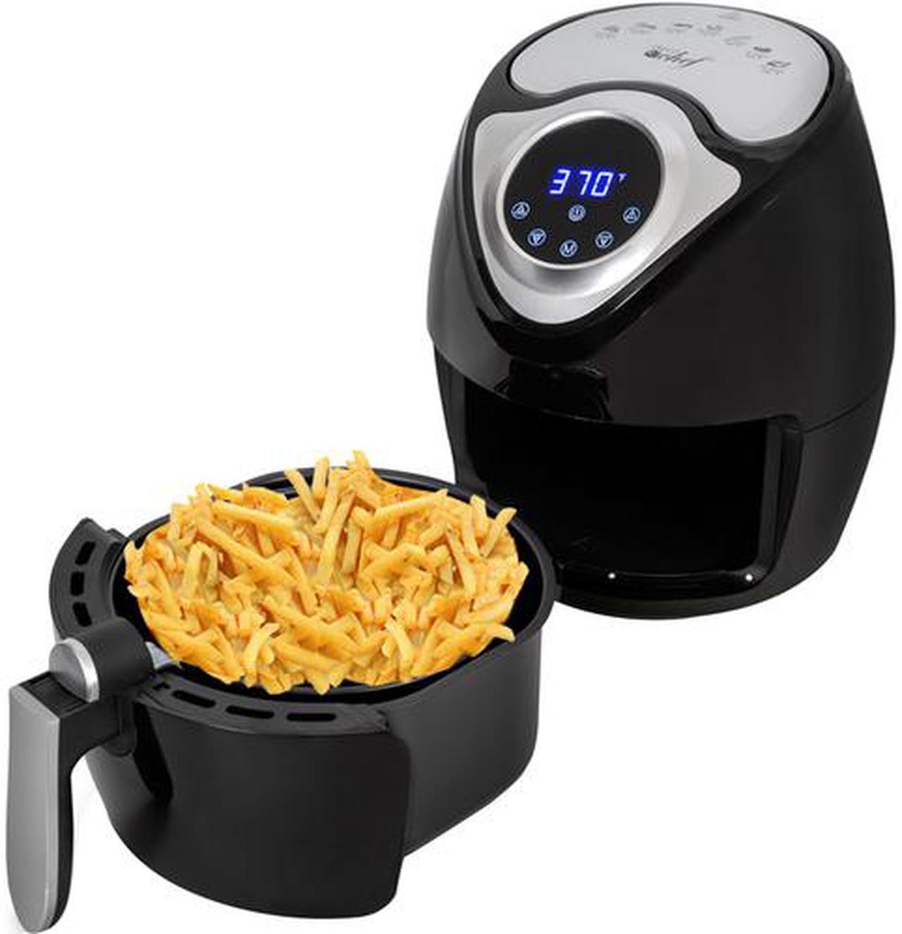 Main image of Deco Chef XL 3.7 QT Digital Air Fryer With 7 Smart Programs LCD Touch Screen Oil-Less Non-Stick Coated Countertop Healthy Kitchen Safe Frying Station