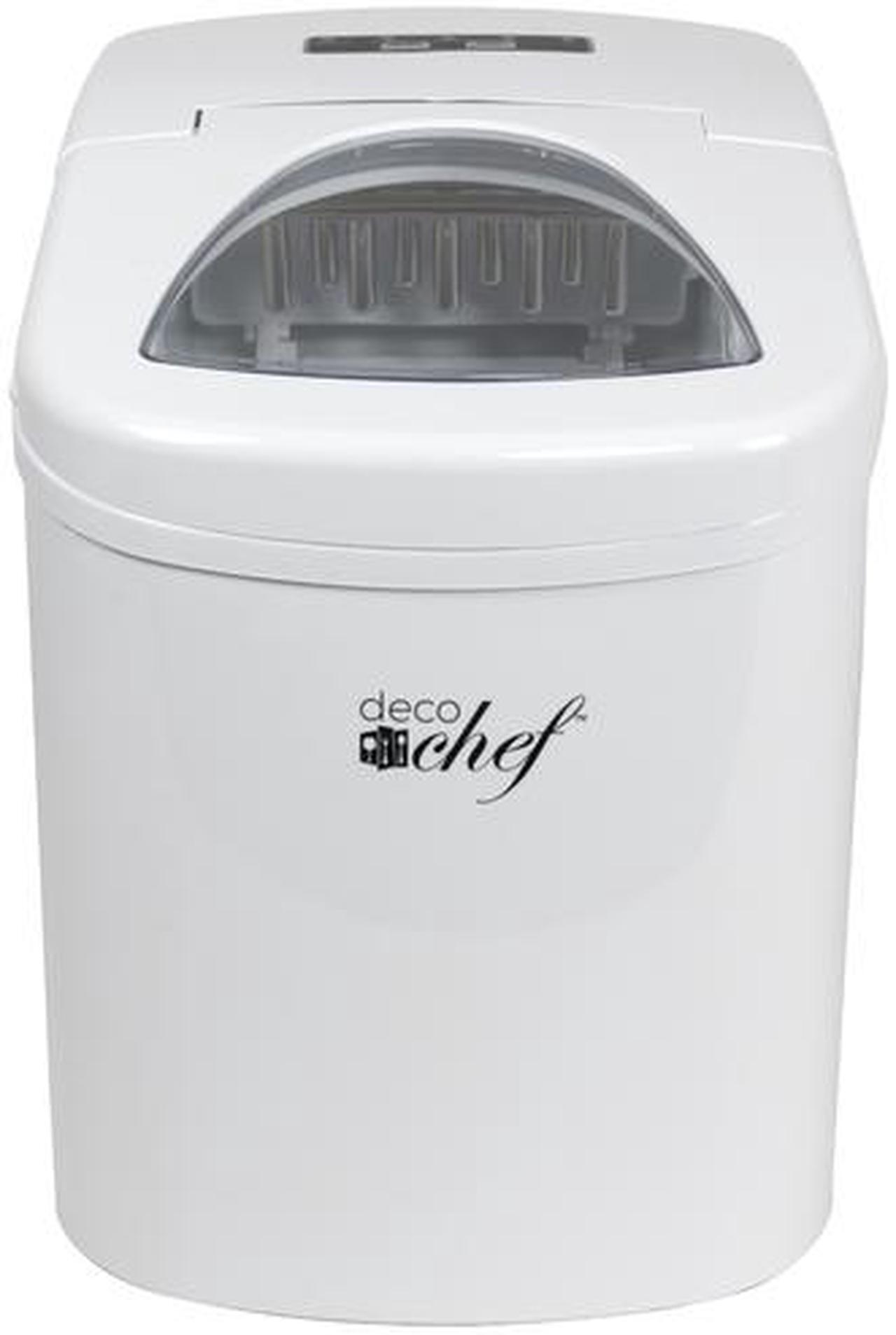 Main image of Deco Gear Rapid Electric Party Ice Maker Compact Top Load 26 Lbs. Per Day Capacity Great For Hosting Never Run Out Of Ice Again (Red)