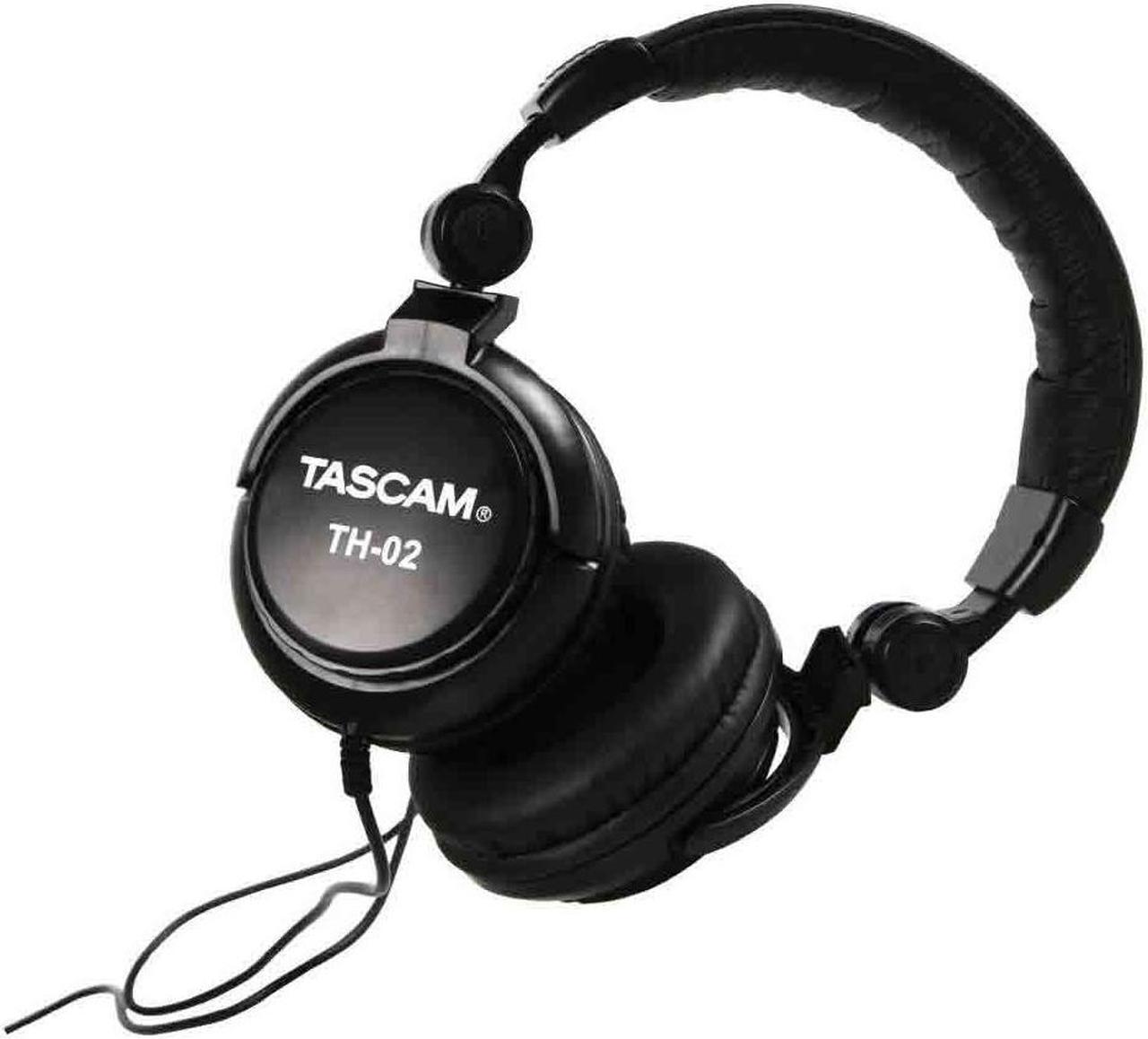 Alt view image 3 of 20 - TASCAM TH-02 Recording Studio Headphones Black
