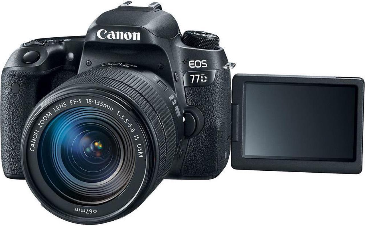 Alt view image 3 of 20 - Canon EOS 77D EF-S 18-135 IS USM Kit
