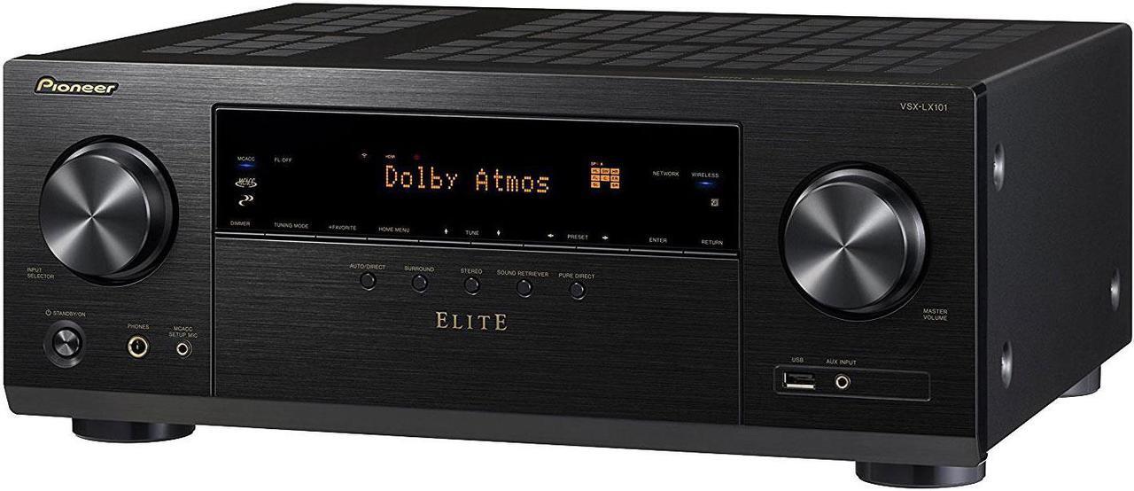 Alt view image 4 of 5 - Pioneer VSX-LX101 7.2 Channel Networked AV Receiver with Built-in Bluetooth and Wi-Fi