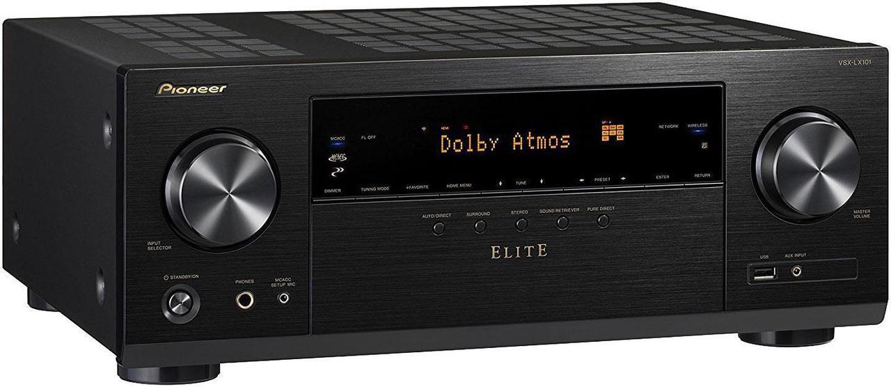 Alt view image 3 of 5 - Pioneer VSX-LX101 7.2 Channel Networked AV Receiver with Built-in Bluetooth and Wi-Fi