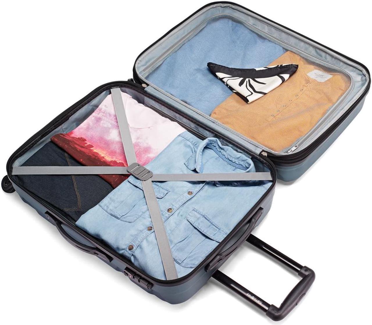 Alt view image 12 of 20 - Samsonite Omni PC Hardside Luggage, Teal, Checked-Medium
