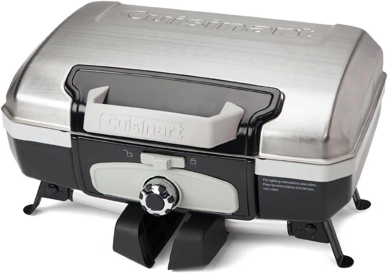 Main image of Cuisinart CGG-180TS - Petit Gourmet Portable Tabletop Gas Grill, Stainless Steel