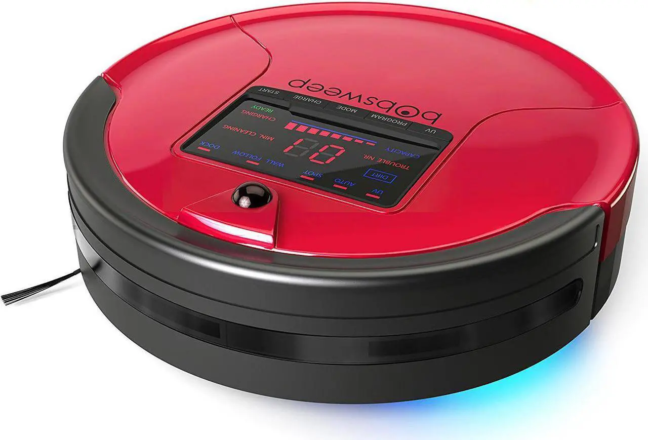 Alt view image 13 of 20 - bObsweep PetHair Robotic Vacuum Cleaner and Mop, Rouge