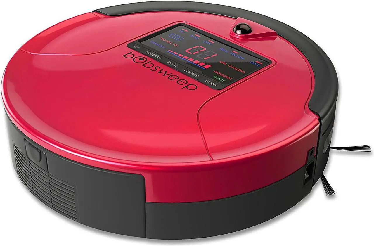 Alt view image 12 of 20 - bObsweep PetHair Robotic Vacuum Cleaner and Mop, Rouge