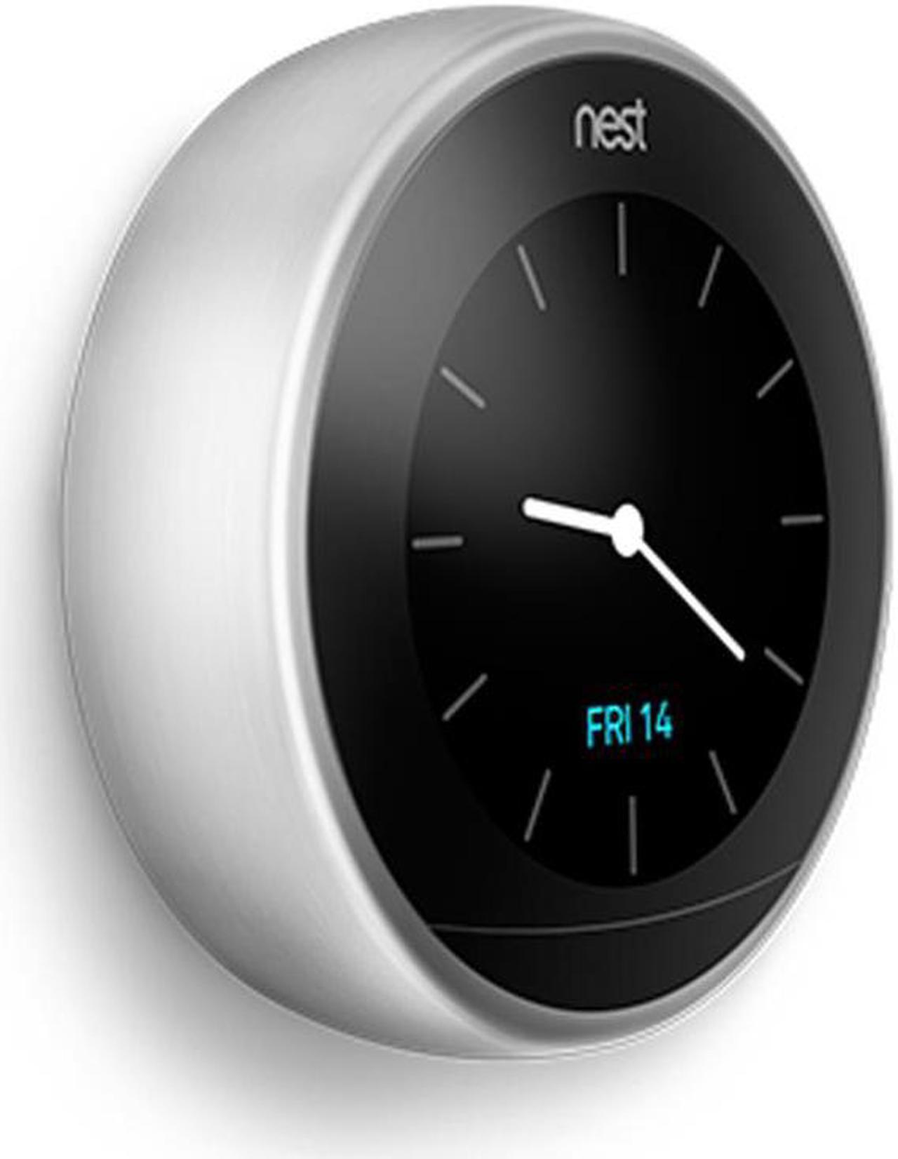 Alt view image 5 of 7 - Nest Learning Thermostat 3rd Gen (Stainless Steel) w/ 2 Pack Wifi Smart Plug