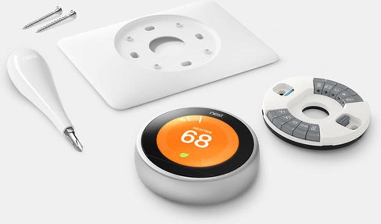 Alt view image 6 of 7 - Nest Learning Thermostat 3rd Gen (Stainless Steel) w/ 2 Pack Wifi Smart Plug