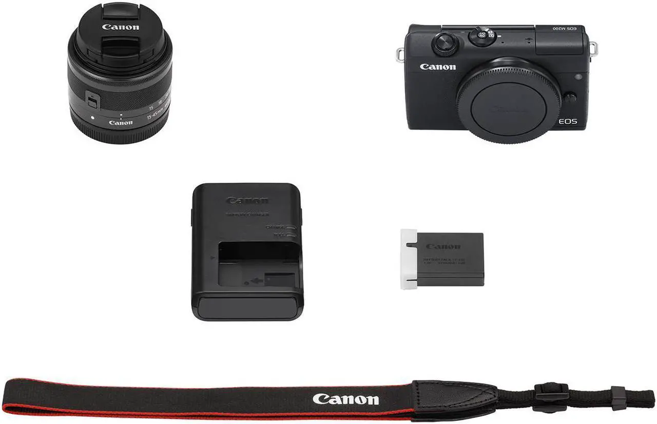 Alt view image 3 of 20 - Canon EOS M200 Mirrorless Camera with 15-45mm Lens -Black