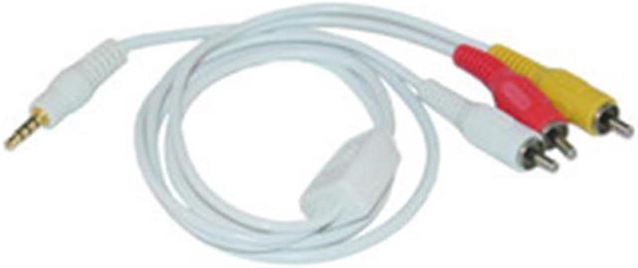 Alt view image 2 of 2 - AV Cable for iPod 3.5/RCA, 6 ft