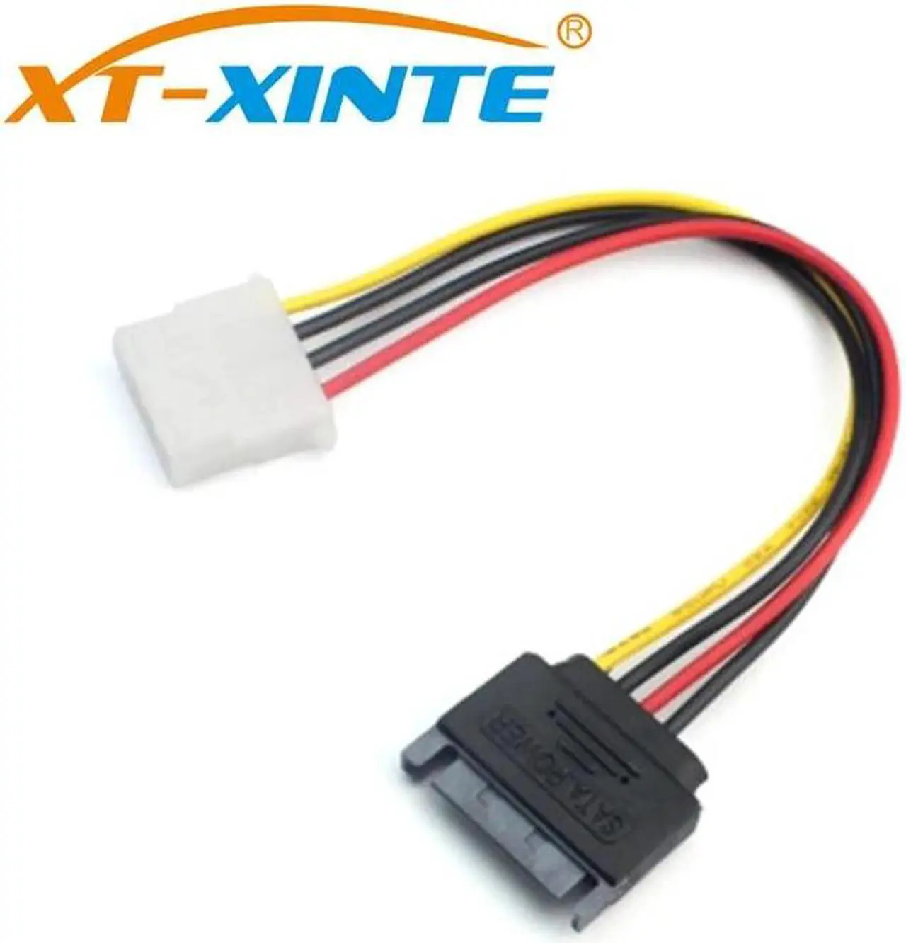 Alt view image 4 of 6 - PCI Express PCI-E 1X to 16X Riser Card 6Pin 4Pin PCIE USB3.0 SATA Card Extension Cable for Miner Mining BTC Dedicated Adapter