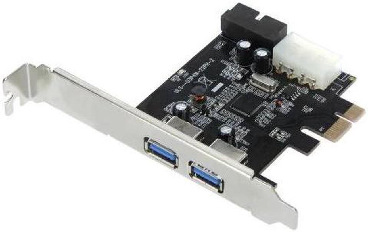 SuperSpeed 2-Port USB 3.0 PCI-E PCI Express 19-pin USB3.0 4-pin IDE Connector Low Profile