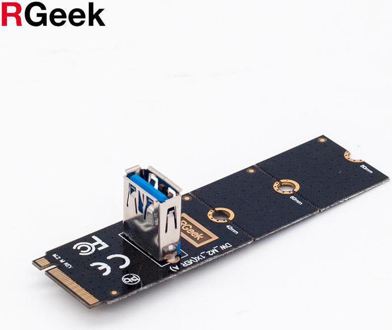 M.2 to PCI-E Riser Card M2 NGFF Slot to PCIe Expansion Card Convertor USB 3.0 Extender Adapter for Graphics Cards for BTC Miner