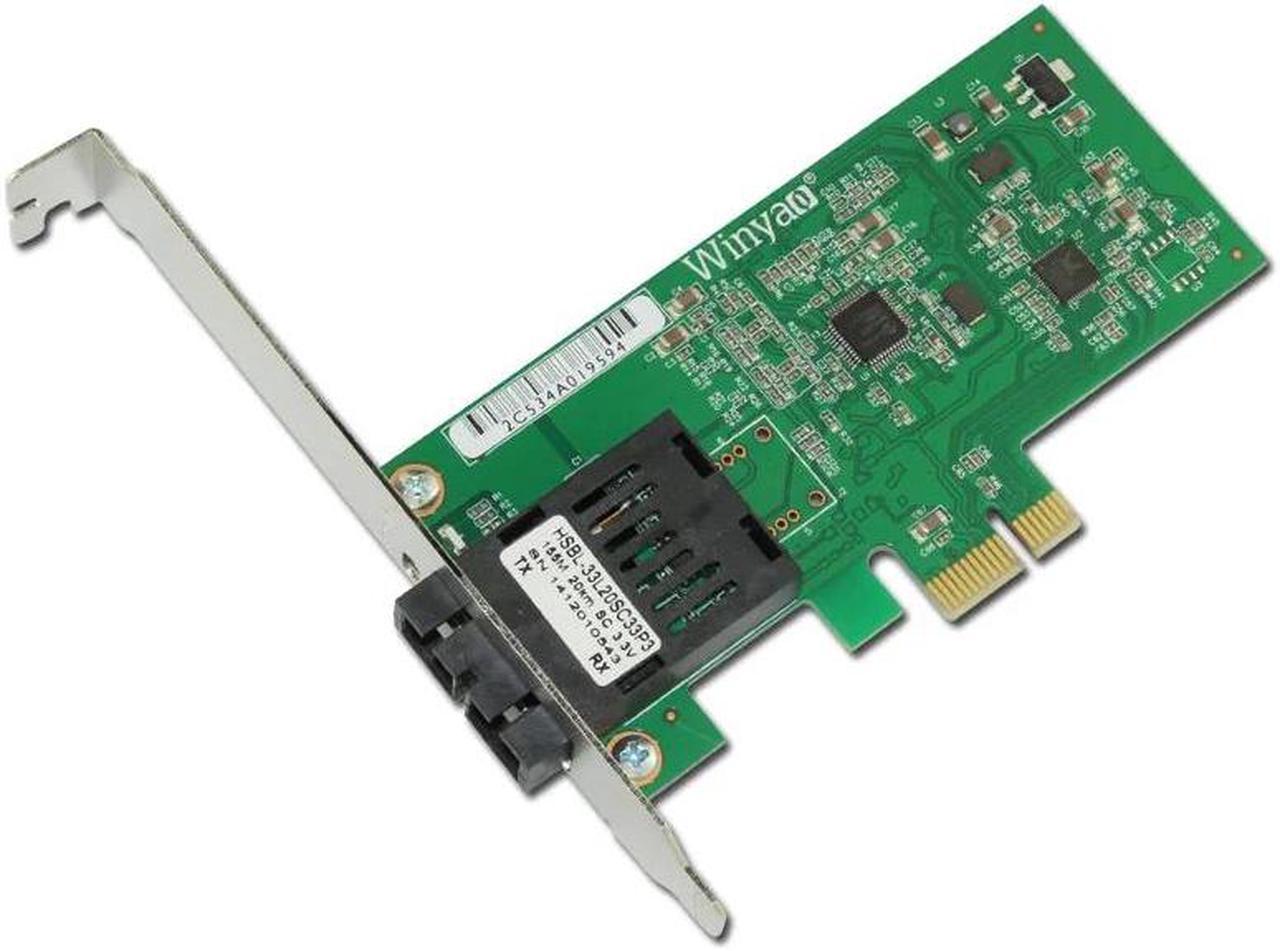 PCI-E X1 100FX SC (1310nm 20KM) Desktop Fiber Ethernet Network Card Adapter For Realtek RTL8105E 100Mbps NIC