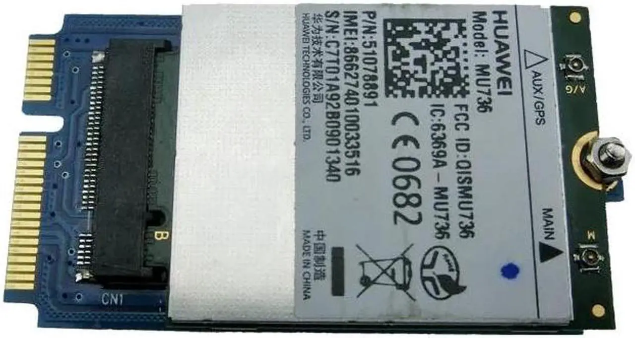 Alt view image 4 of 4 - Mini PCIe to NGFF adapter mini PCI-e convertor For M.2 Wifi Bluetooth GSM, HSPA(3.5G), GPS, LTE , WWAN,3G cards