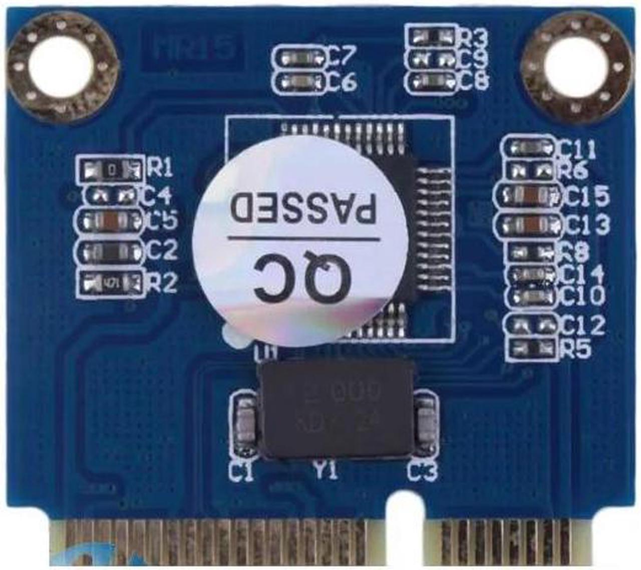 Alt view image 2 of 5 - Mini PCI-e to 2x Micro SD SDHC SDXC Memory Card reader mPCIe to 2 mini-sdcards adapter