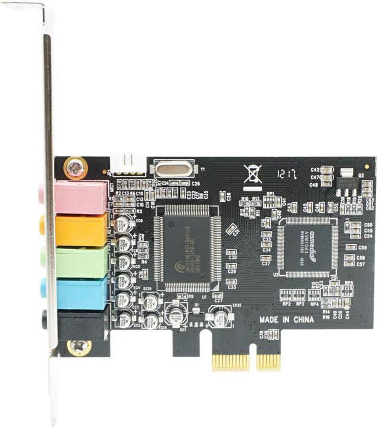 Alt view image 6 of 6 - PCI-E x1 CMI8738 Chipset Audio Digital Sound Card Solid capacitors PCIe sound card 5.1