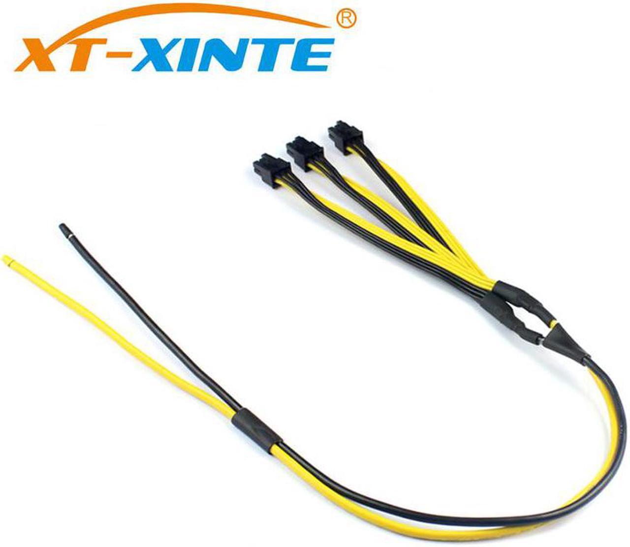 S7/S9 to Triple 3X PCI-E PCIe PCI Express 6Pin Graphic Card Splitter Power Cable Cord for BTC miner Machine 12AWG+18AWG