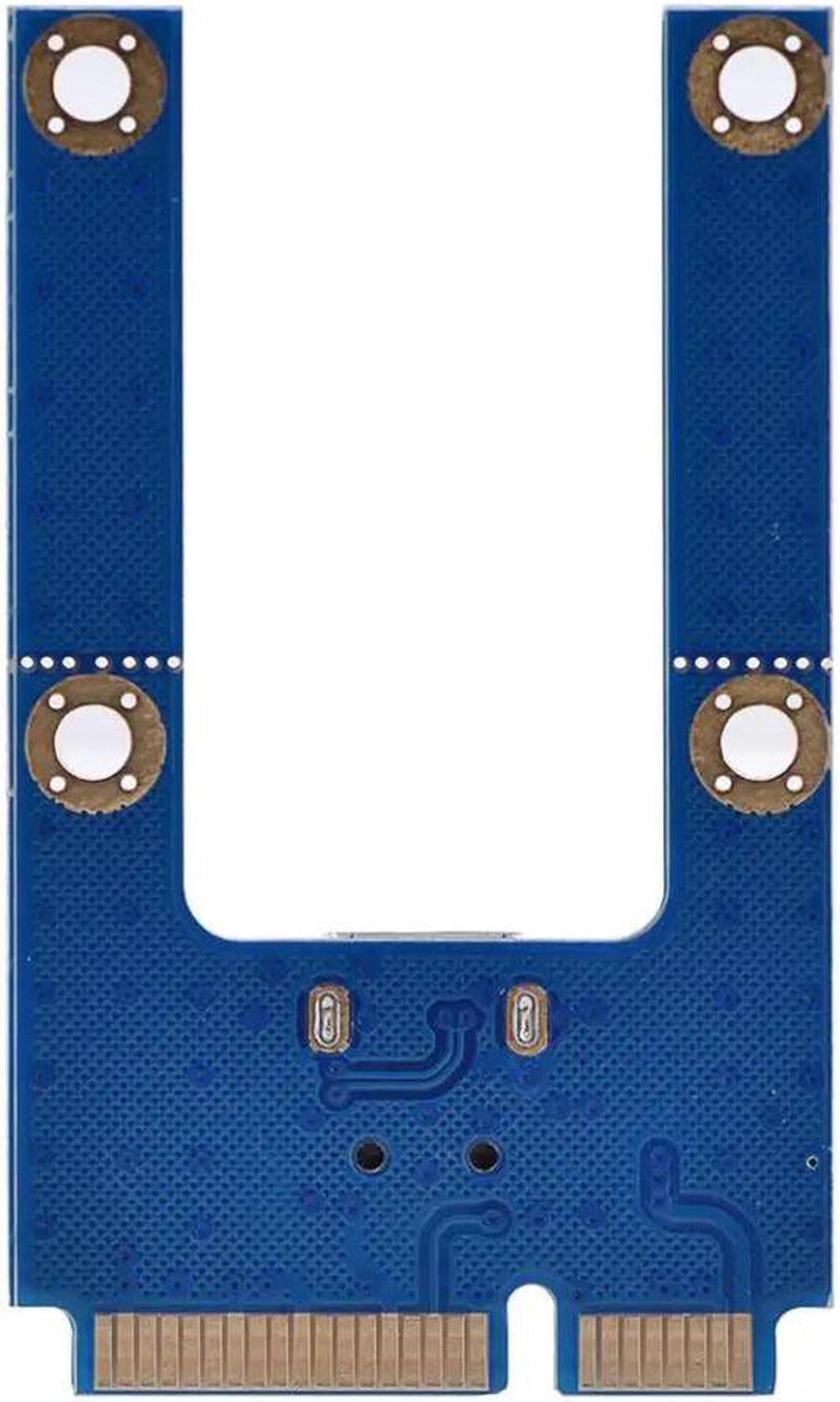 Alt view image 5 of 6 - Mini PCI-E to PCI Express16x Extender Riser Adapter With SATA Power Cord for Video Card Mining