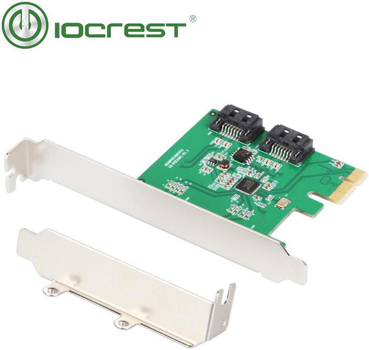 2 Port SATA III PCI-e 2.0 x1 RAID Card with low profile bracket