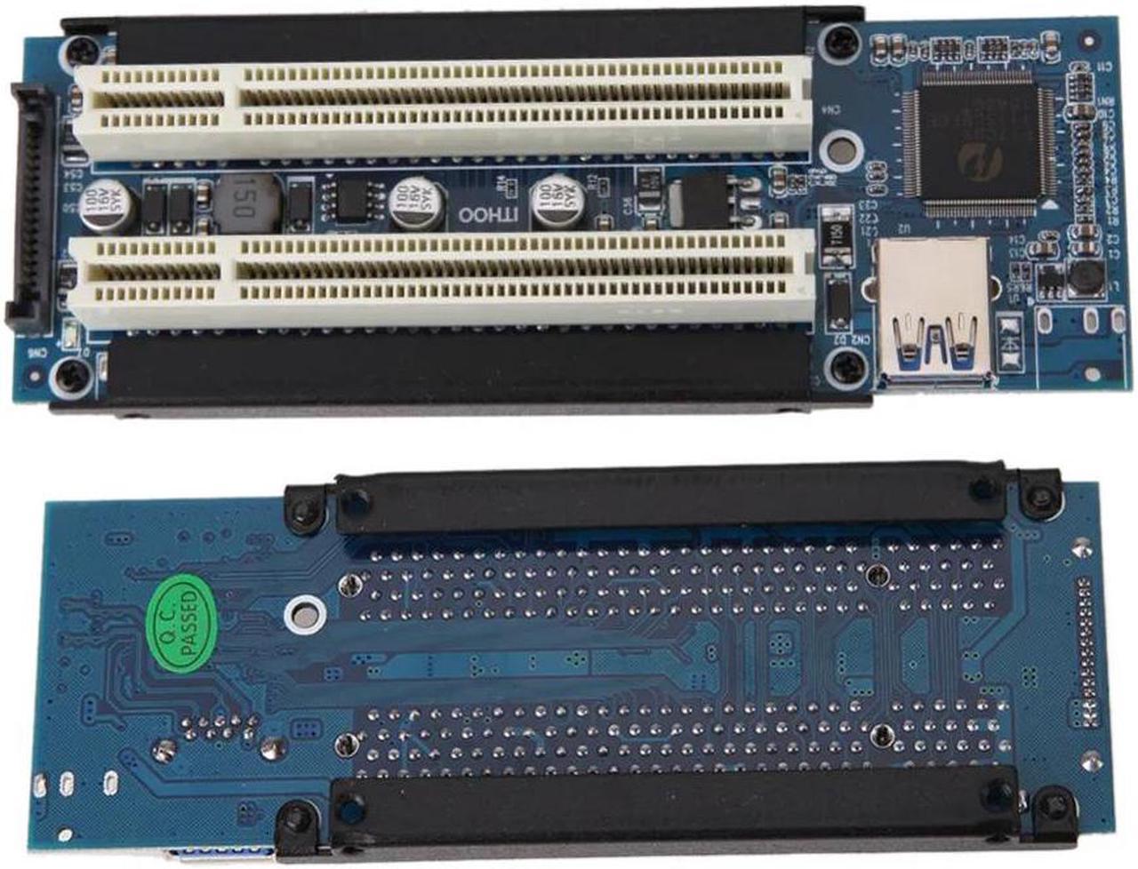 add on card PCI-E PCI Express X1 to Dual PCI Riser Extend Adapter Card PCI Add On Cards with 1M USB 3.0 Cable