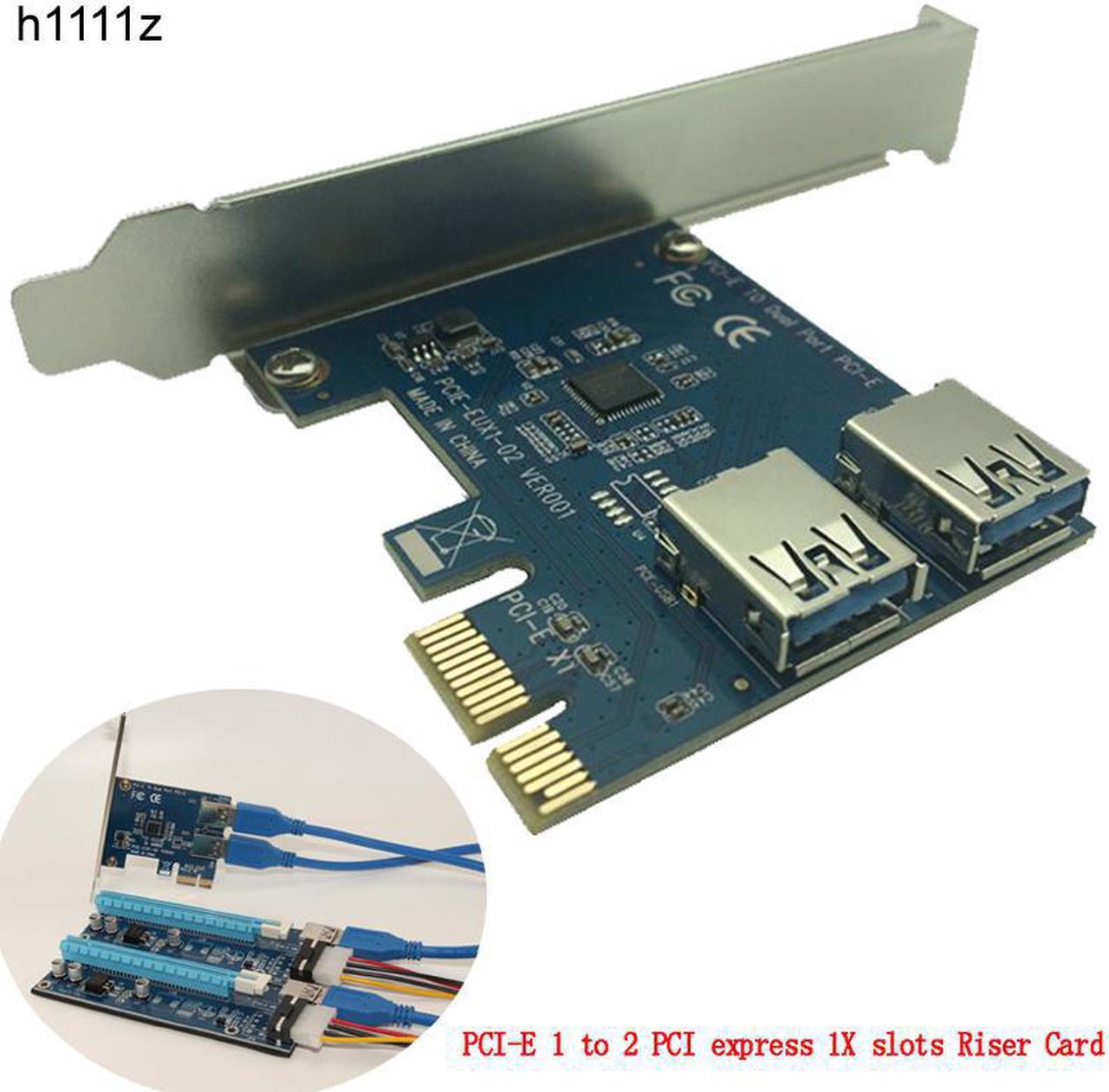 PCI-E 1 turn 2 PCI express 1X slots Riser Card Mini ITX turn external 3 PCI-E slot adapter PCIe Port Multiplier Card