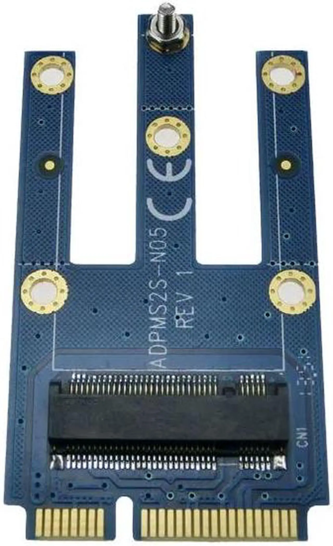 Alt view image 3 of 4 - Mini PCIe to NGFF adapter mini PCI-e convertor For M.2 Wifi Bluetooth GSM, HSPA(3.5G), GPS, LTE , WWAN,3G cards