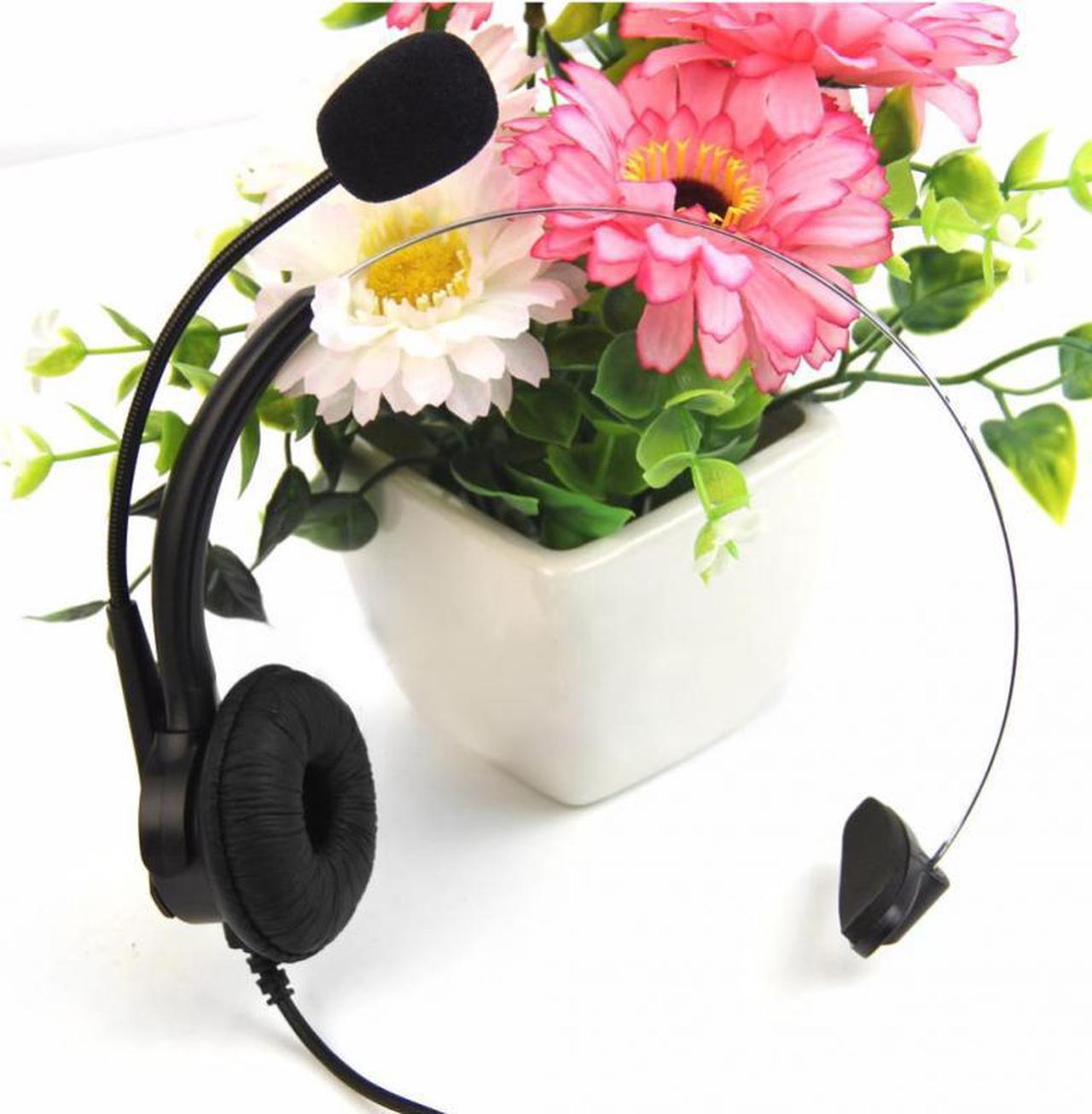 Telephone Call Center Operator Monaural Headphone Customer Service Ordinary Landline Voice Chat Headset