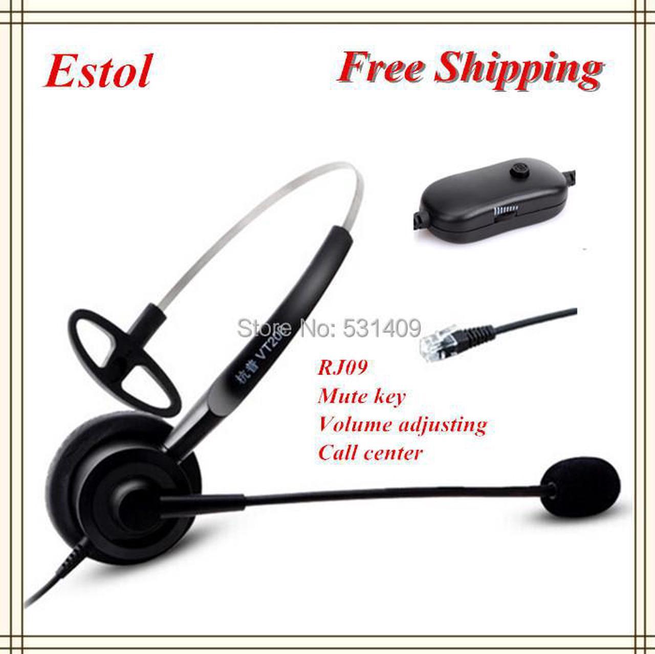 professional single ear call center headset,earphone, headphone,for training center,RJ09 interface,RJ9 Phone