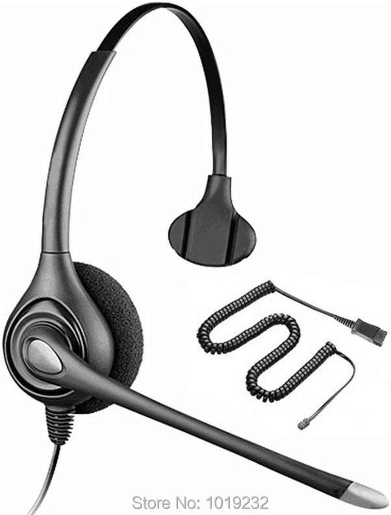 Monoral Call center RJ11 RJ9 plug  headset communication headset Noise canceling Microphone RJ9 plug headset