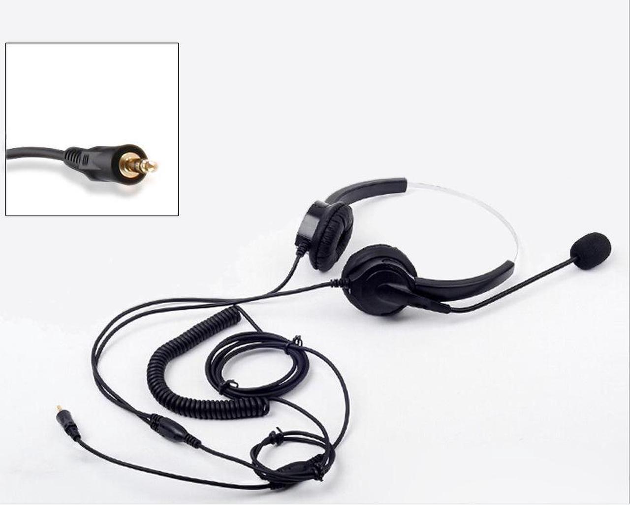 3.5mm plug Hands- Headphone with MIC microphone call center headset anti-noise earphone for PC  Phones home office