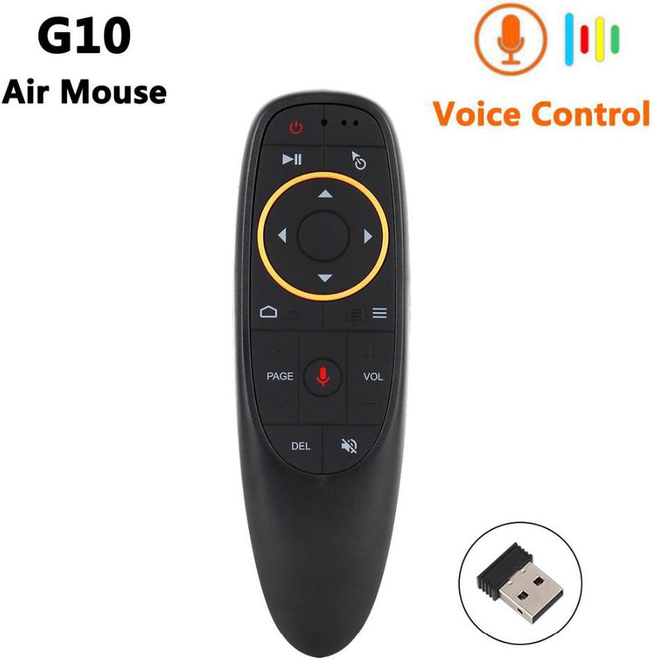 G10 Voice Control Wireless Air Mouse 2.4G RF Gyro Sensor Smart Remote Control with Microphone for X96 TX3 Android TV Box Mini PC